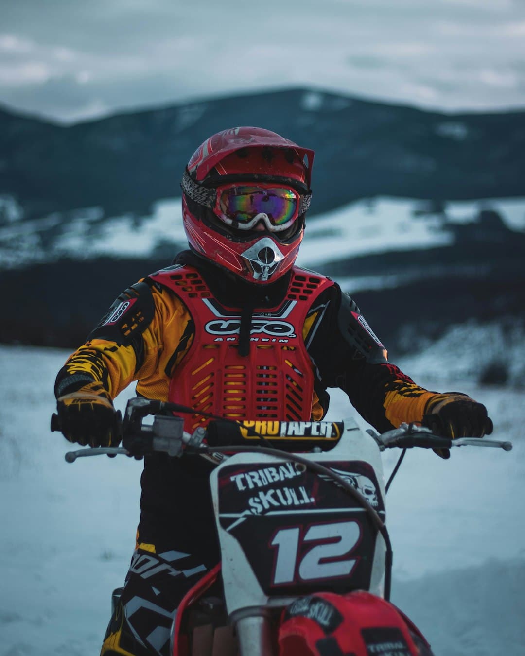 Rider on mountain trails in Transylvania